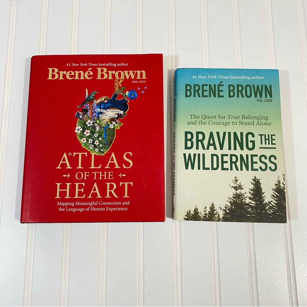 NEW Brene Brown Bundle Atlas of the heart & Braving the Wilderness Books